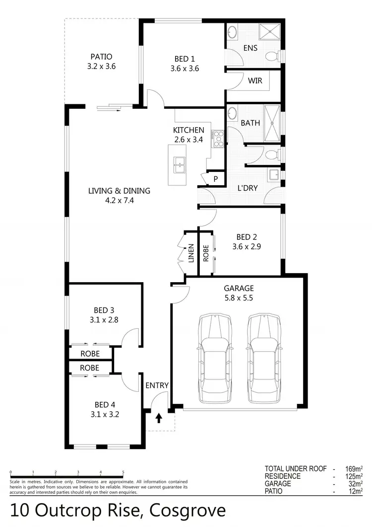 Floorplan of Homely house listing, 10 Outcrop Rise, Cosgrove QLD 4818