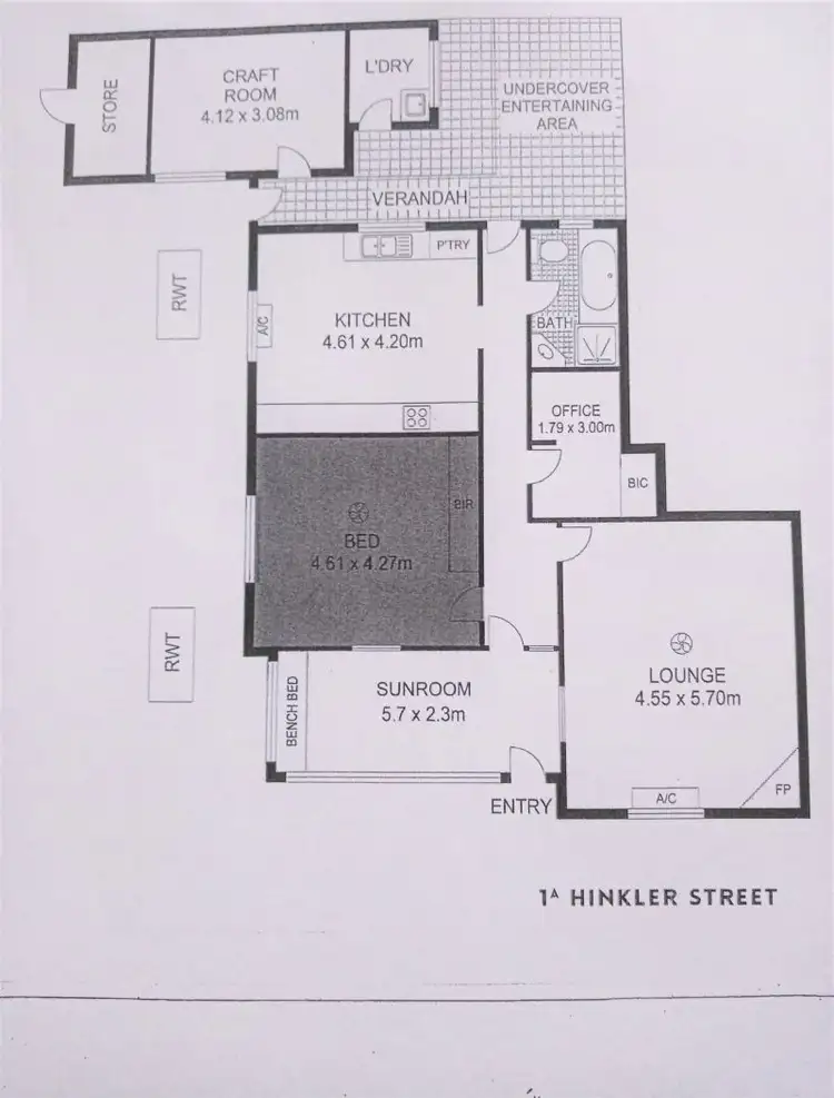 Floorplan of Homely house listing, 1A Hinkler Street, Victor Harbor SA 5211