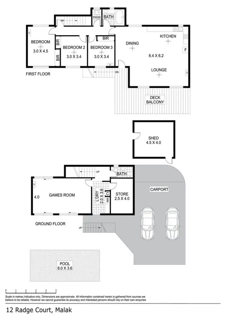 Floorplan of Homely house listing, 12 Radge Court, Malak NT 812