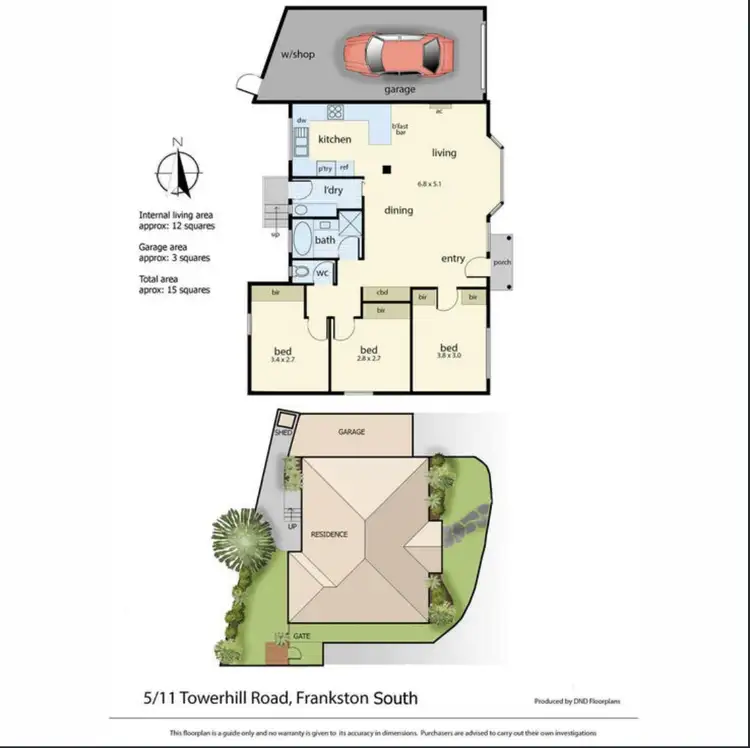 Floorplan of Homely unit listing, 5/11 Towerhill Road, Frankston South VIC 3199