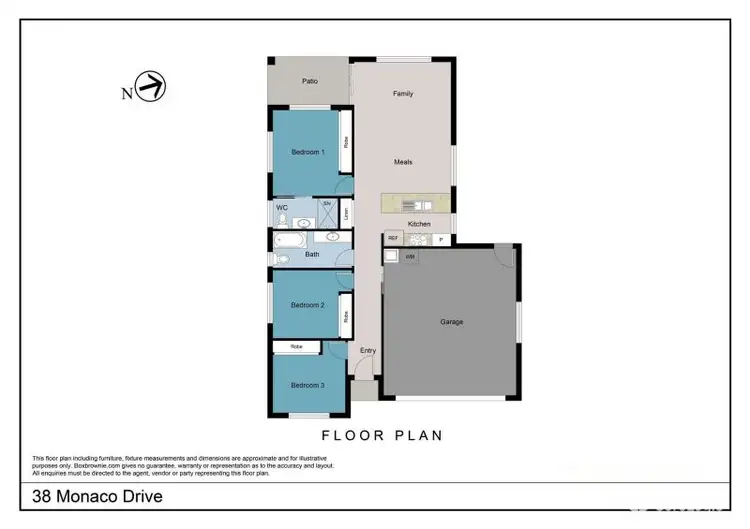 Floorplan of Homely house listing, 38 Monaco Drive, Zilzie QLD 4710