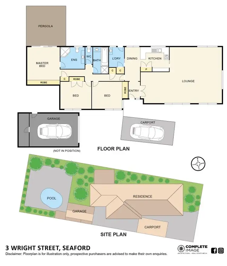 Floorplan of Homely house listing, 3 Wright Street, Seaford VIC 3198