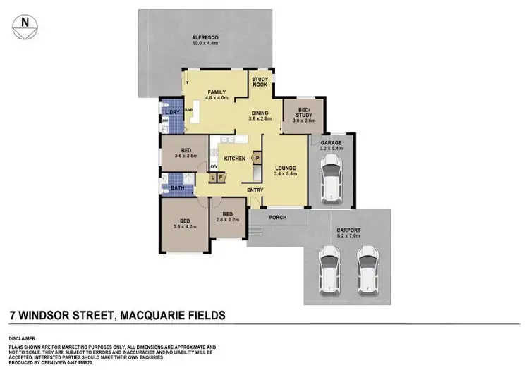 Floorplan of Homely house listing, 7 Windsor Street, Macquarie Fields NSW 2564