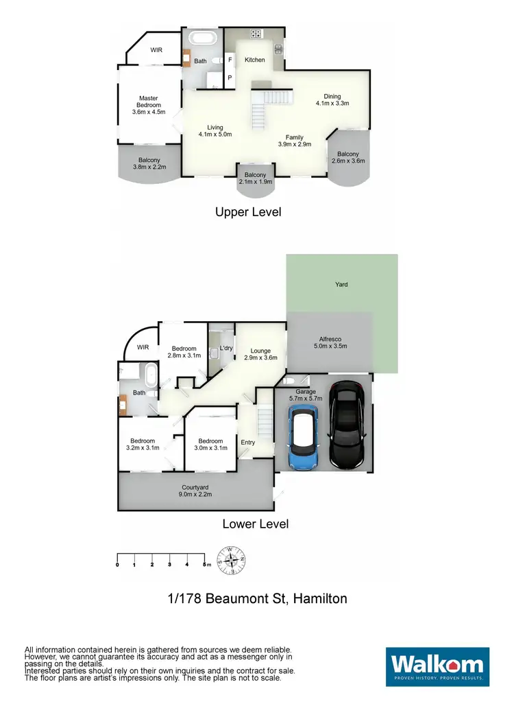 Floorplan of Homely townhouse listing, 1/178 Beaumont Street, Hamilton NSW 2303