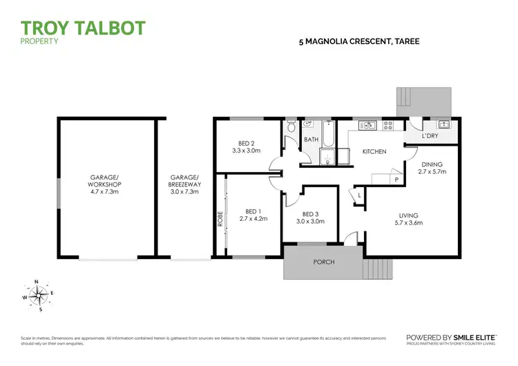Floorplan of Homely house listing, 5 Magnolia Crescent, Taree NSW 2430