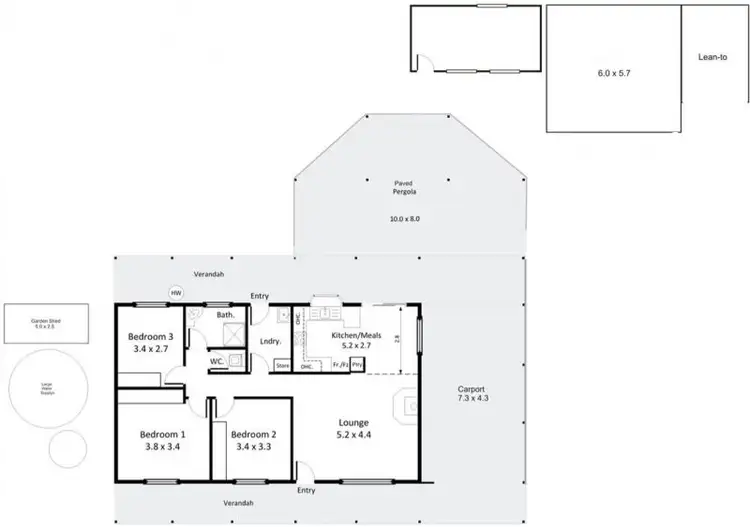 Floorplan of Homely house listing, 11626 Goyder Highway, Taylorville SA 5330