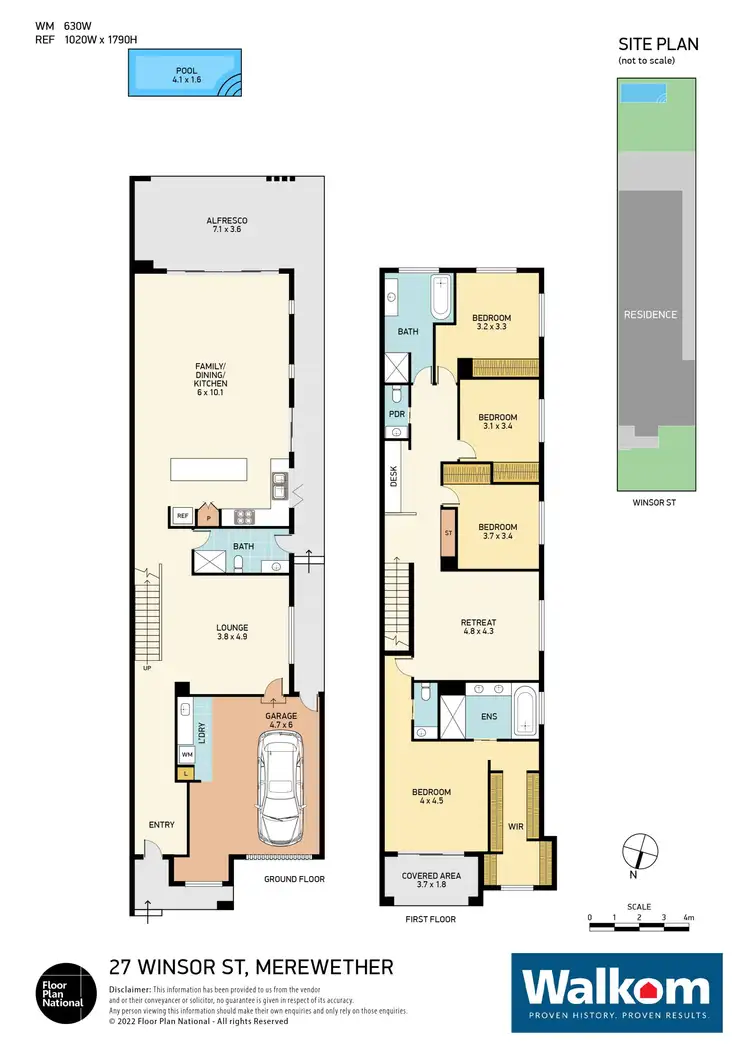 Floorplan of Homely semi-detached listing, 27 Winsor Street, Merewether NSW 2291