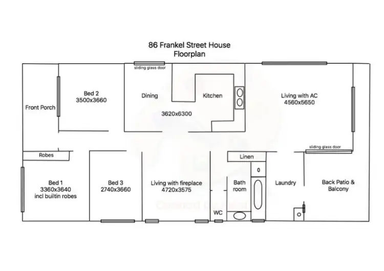 Floorplan of Homely house listing, 86 Frankel Street, Carey Park WA 6230
