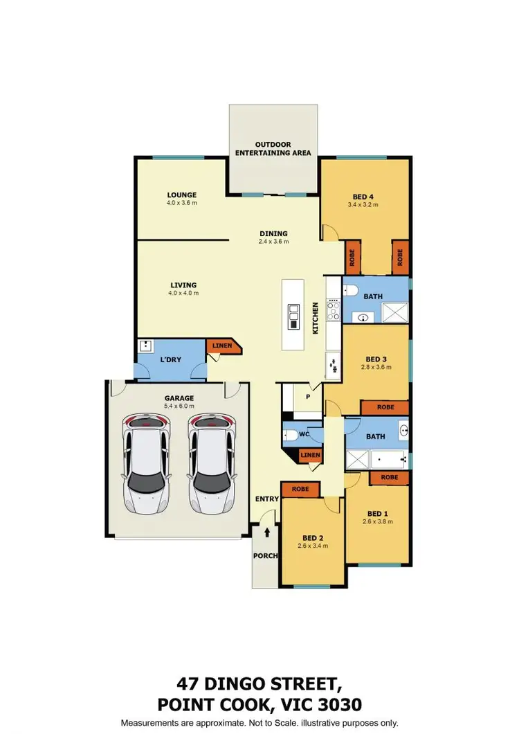 Floorplan of Homely house listing, 47 Dingo St, Point Cook VIC 3030