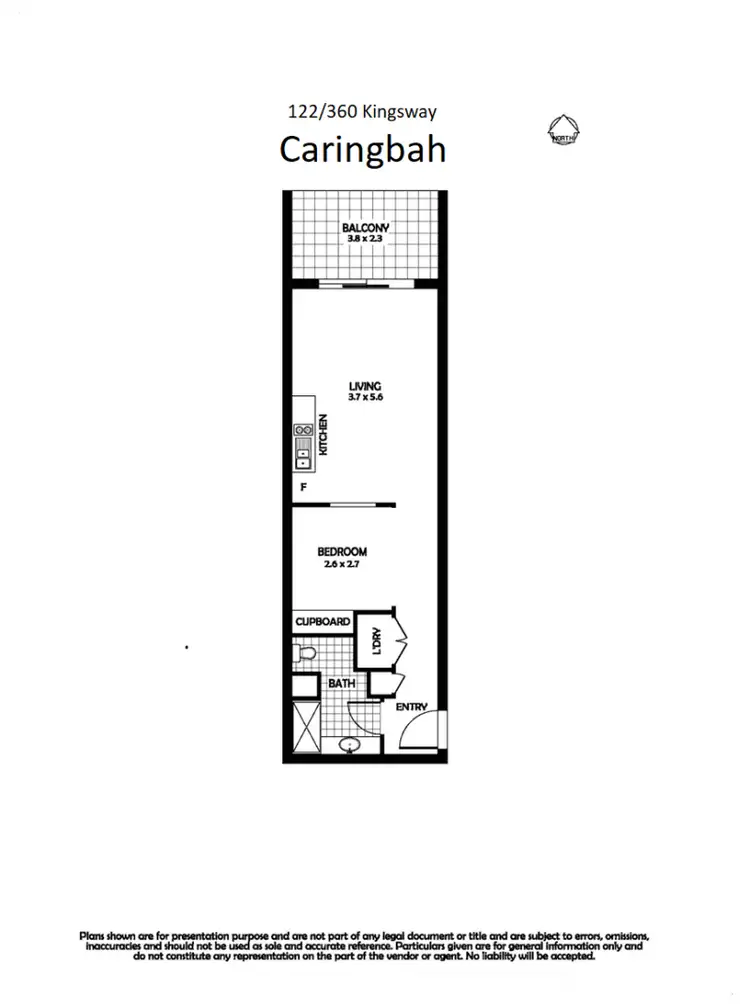 Floorplan of Homely apartment listing, 122/360 Kingsway, Caringbah NSW 2229