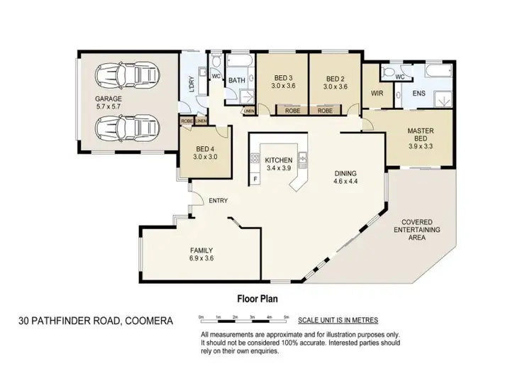 Floorplan of Homely house listing, 30 Pathfinder Road, Coomera Waters QLD 4209