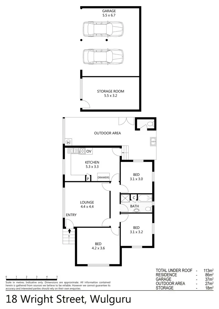 Floorplan of Homely house listing, 18 Wright Street, Wulguru QLD 4811