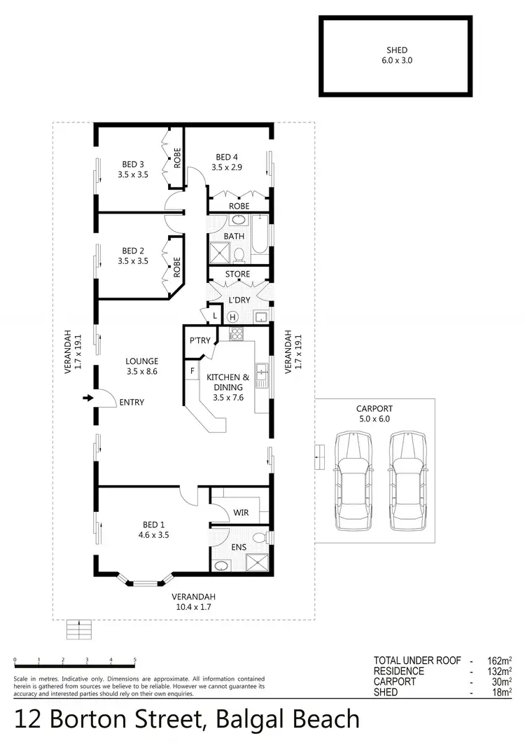 Floorplan of Homely house listing, 12 Borton Street, Balgal Beach QLD 4816