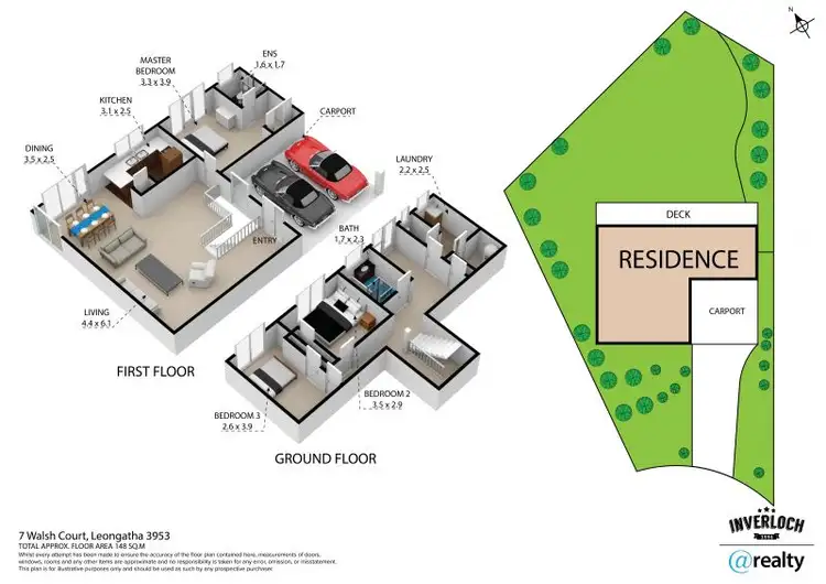 Floorplan of Homely house listing, 7 Walsh Court, Leongatha VIC 3953
