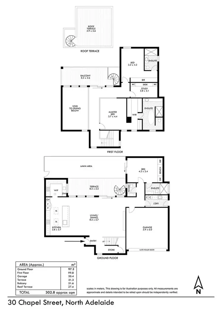 Floorplan of Homely house listing, 30 Chapel Street, North Adelaide SA 5006