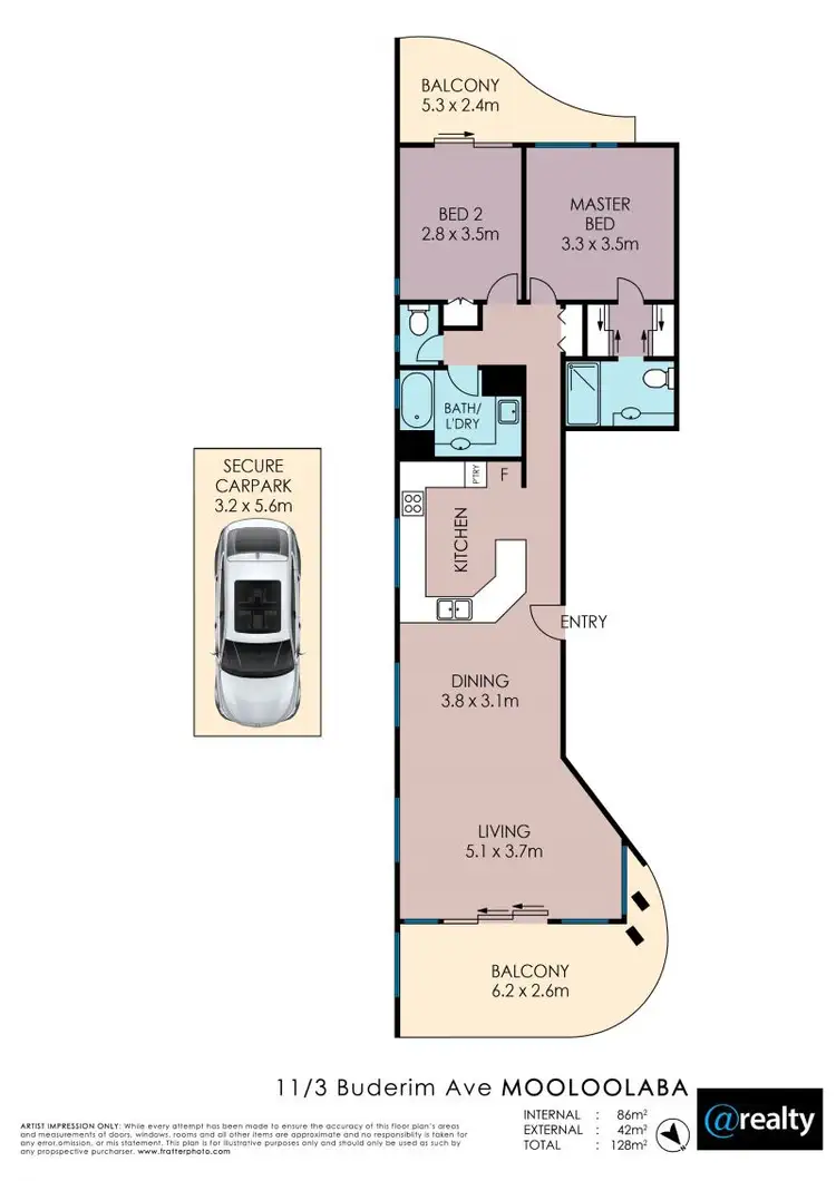 Floorplan of Homely apartment listing, 11/1 Buderim Avenue, Mooloolaba QLD 4557