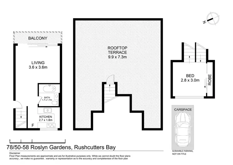 Floorplan of Homely apartment listing, 78/50-58 Roslyn Gardens, Elizabeth Bay NSW 2011