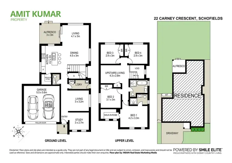 Floorplan of Homely house listing, 22 Carney Crescent, Schofields NSW 2762