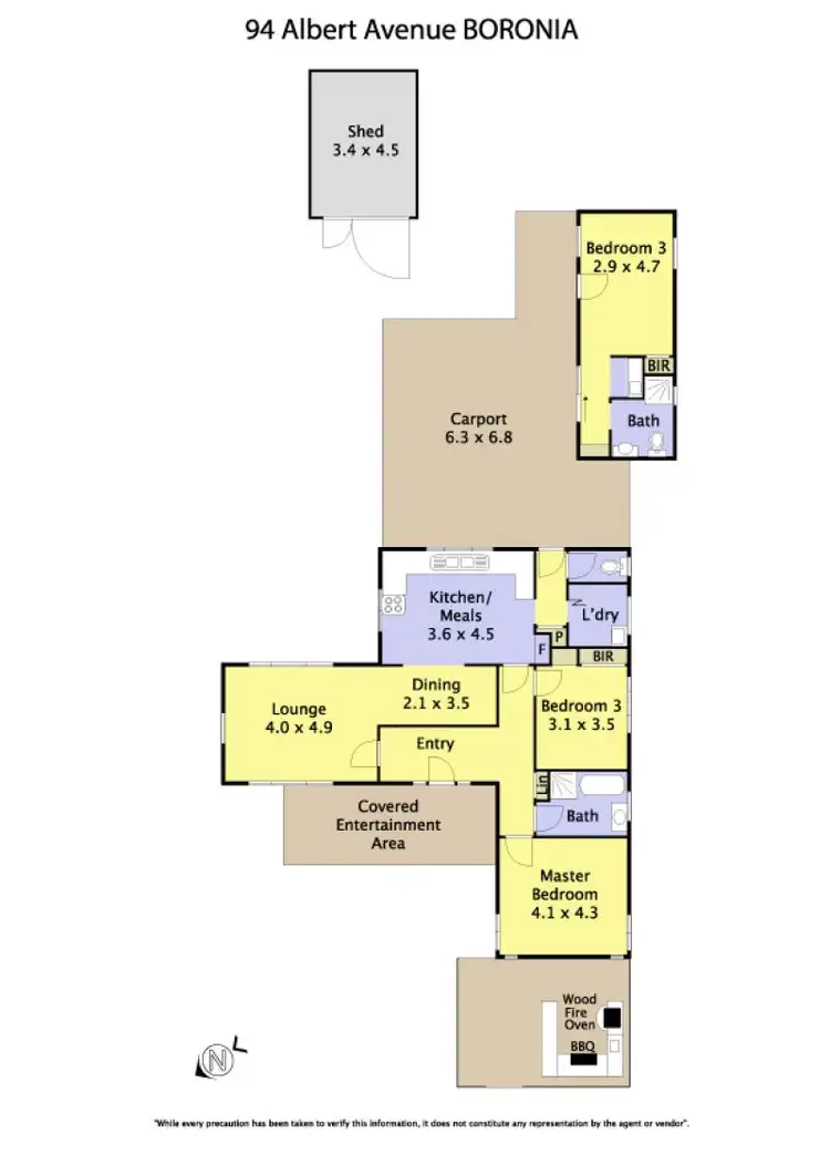 Floorplan of Homely house listing, 94 Albert Avenue, Boronia VIC 3155