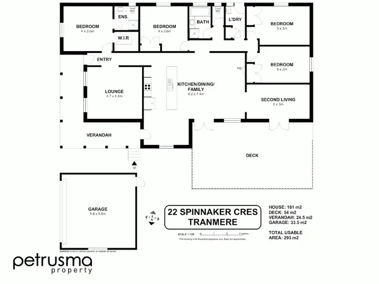 Floorplan of Homely house listing, 22 Spinnaker Crescent, Tranmere TAS 7018