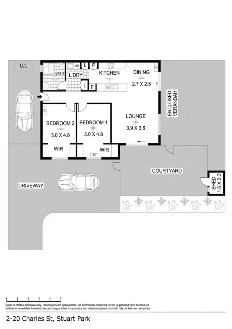 Floorplan of Homely apartment listing, 2/20 Charles Street, Stuart Park NT 820