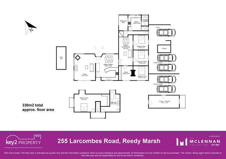 Floorplan of Homely house listing, 255 Larcombes Road, Reedy Marsh TAS 7304
