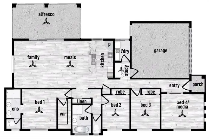 Floorplan of Homely house listing, 5 Clive Court, Beaconsfield QLD 4740