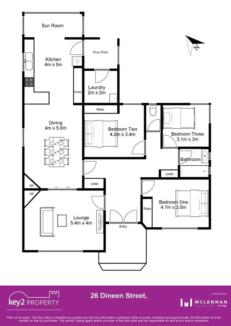 Floorplan of Homely house listing, 26 Dineen Street, Mowbray TAS 7248