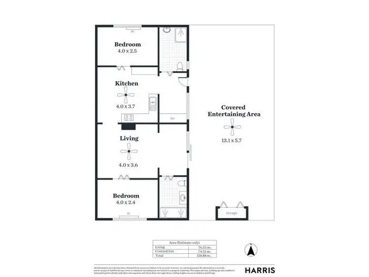 Floorplan of Homely block of units listing, 1-6/32 Main Street Port Vincent, Port Vincent SA 5581