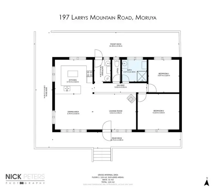 Floorplan of Homely rural property listing, 197 Larrys Mountain Road, Moruya NSW 2537
