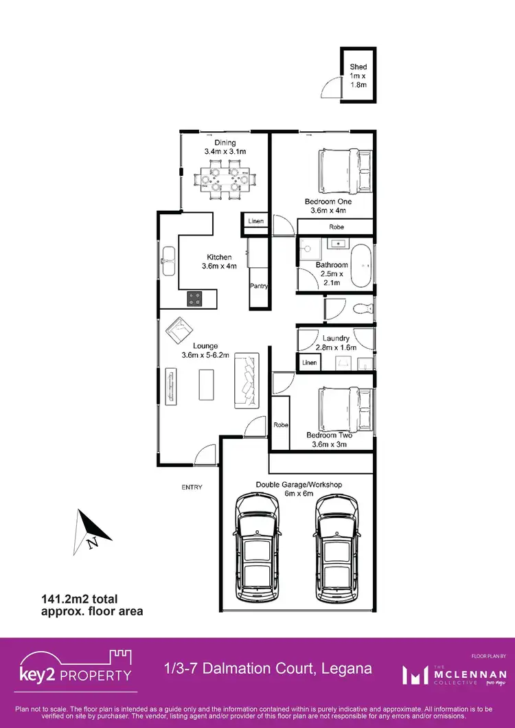 Floorplan of Homely house listing, 1/3-7 Dalmatian Court, Legana TAS 7277