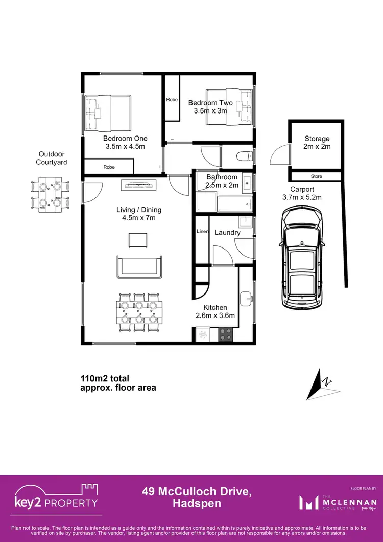 Floorplan of Homely unit listing, 49 McCulloch Drive, Hadspen TAS 7290