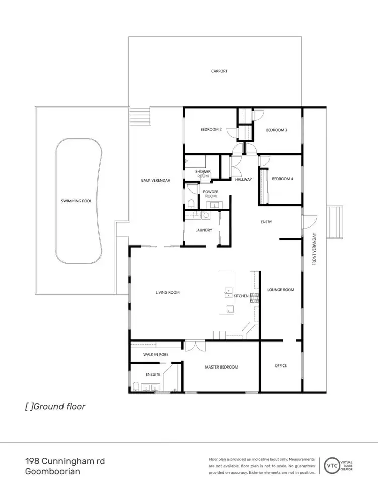 Floorplan of Homely rural property listing, 198 Cunningham Road, Goomboorian QLD 4570