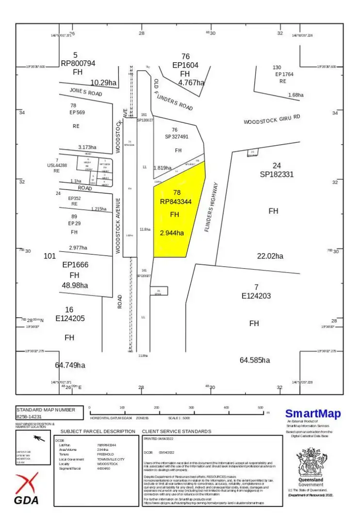 Floorplan of Homely rural property listing, 3382 Flinders Highway, Woodstock QLD 4816