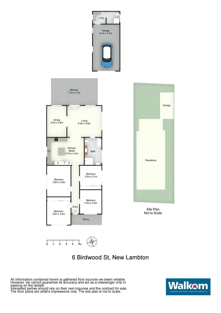 Floorplan of Homely house listing, 6 Birdwood Street, New Lambton NSW 2305