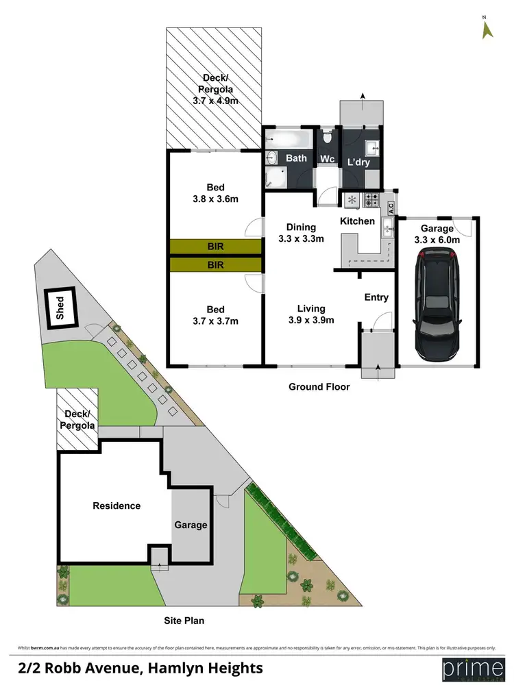 Floorplan of Homely house listing, 2/2 Robb Avenue, Hamlyn Heights VIC 3215