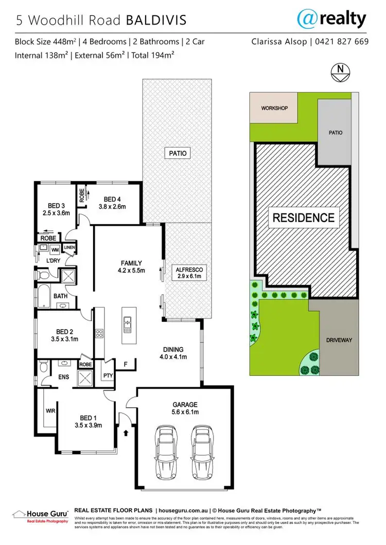 Floorplan of Homely house listing, 5 Woodhill Road, Baldivis WA 6171