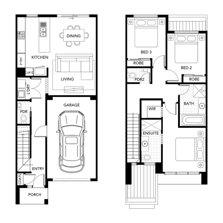 Floorplan of Homely townhouse listing, Lot 20 Sugarloaf Circuit, Wollert VIC 3750