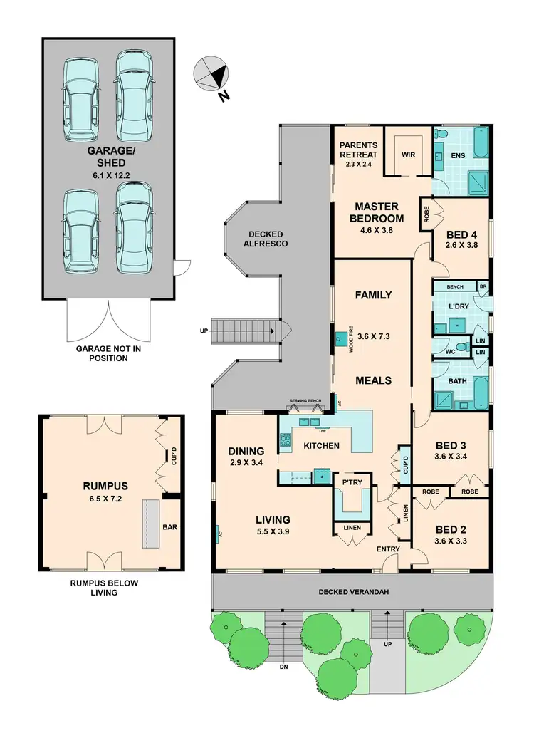 Floorplan of Homely house listing, 61-63 North Mountain Road, Heathcote Junction VIC 3758