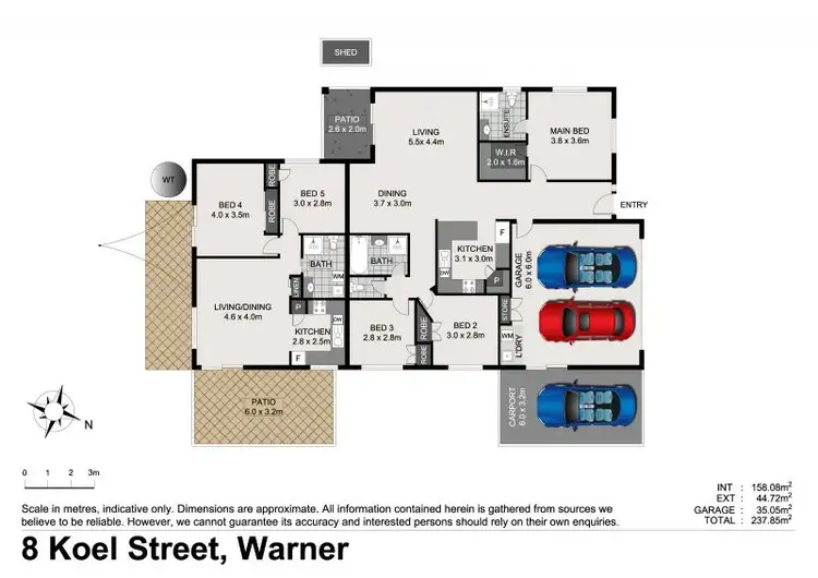 Floorplan of Homely house listing, 8 Koel Court, Warner QLD 4500