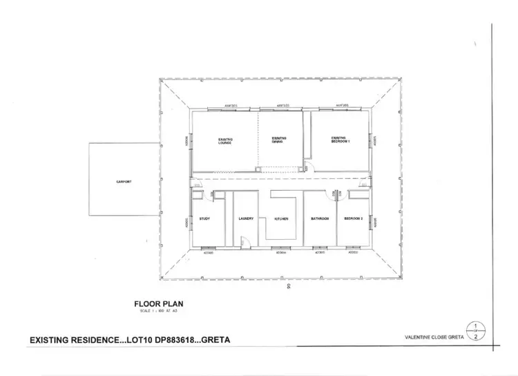 Floorplan of Homely house listing, 9 Valentine Close, Greta NSW 2334