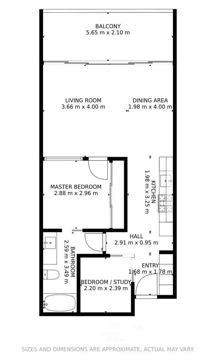 Floorplan of Homely apartment listing, 305/430 Marine Parade, Biggera Waters QLD 4216