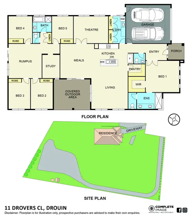 Floorplan of Homely house listing, 11 Drovers Close, Drouin VIC 3818
