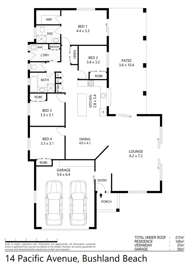 Floorplan of Homely house listing, 14 Pacific Avenue, Bushland Beach QLD 4818
