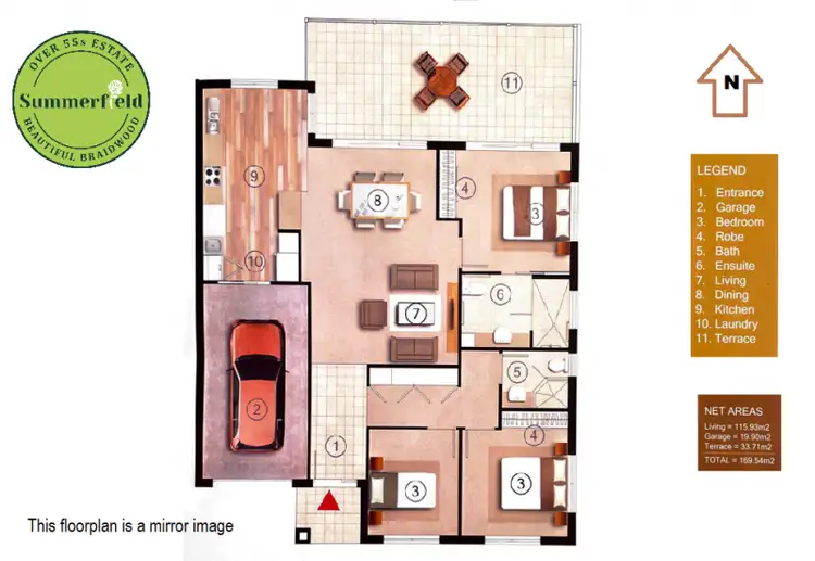Floorplan of Homely house listing, 9/70 Little River Road, Braidwood NSW 2622