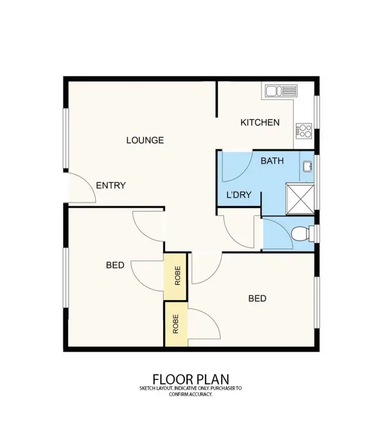 Floorplan of Homely unit listing, 10/38 Kelvinside Road, Noble Park VIC 3174