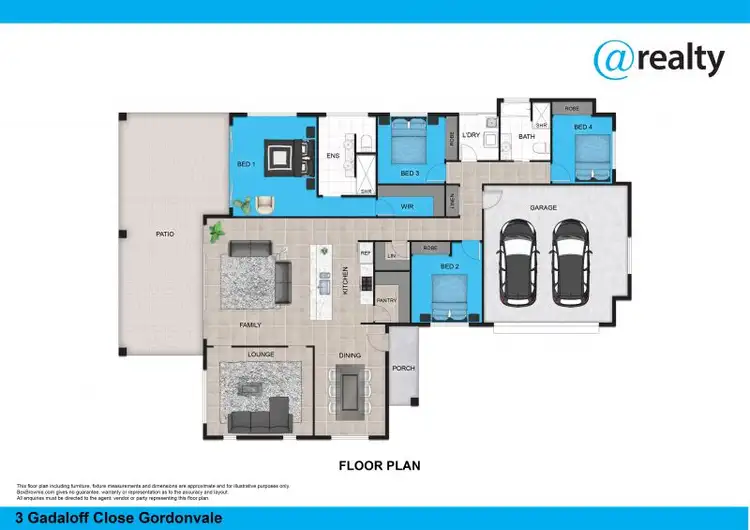 Floorplan of Homely house listing, 3 Gadaloff Close, Gordonvale QLD 4865