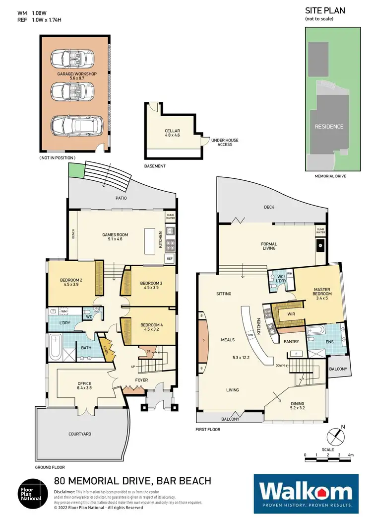 Floorplan of Homely house listing, 80 Memorial Drive, Bar Beach NSW 2300