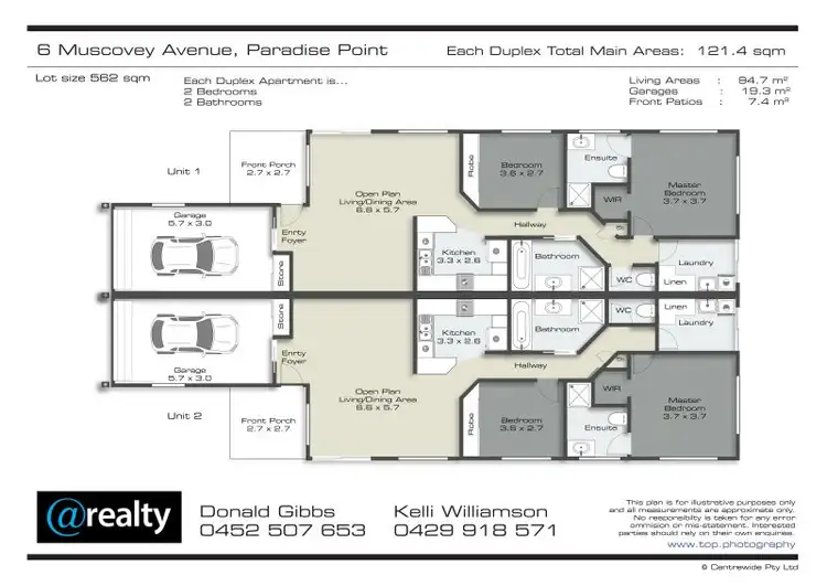 Floorplan of Homely block of units listing, 2/6 Muscovey Avenue, Paradise Point QLD 4216