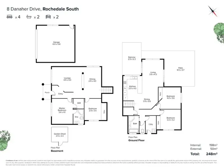 Floorplan of Homely house listing, 8 Danaher Drive, Rochedale South QLD 4123